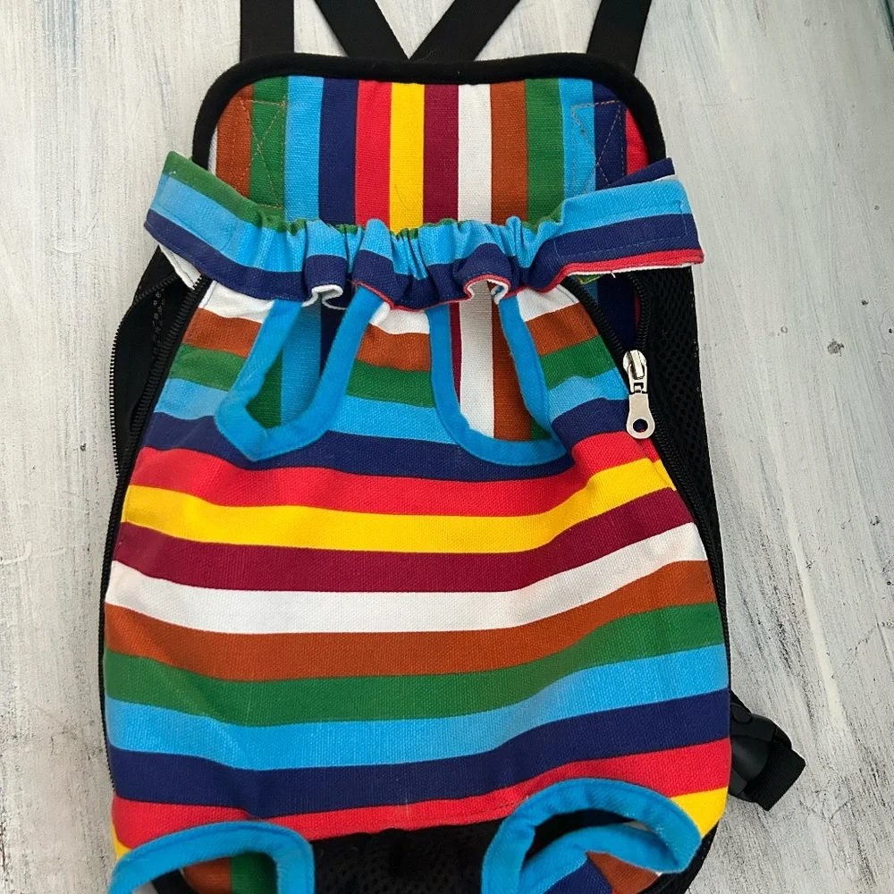 Size Small ( up to 10 lbs) Doggie backpack. NEVER USED. brand new